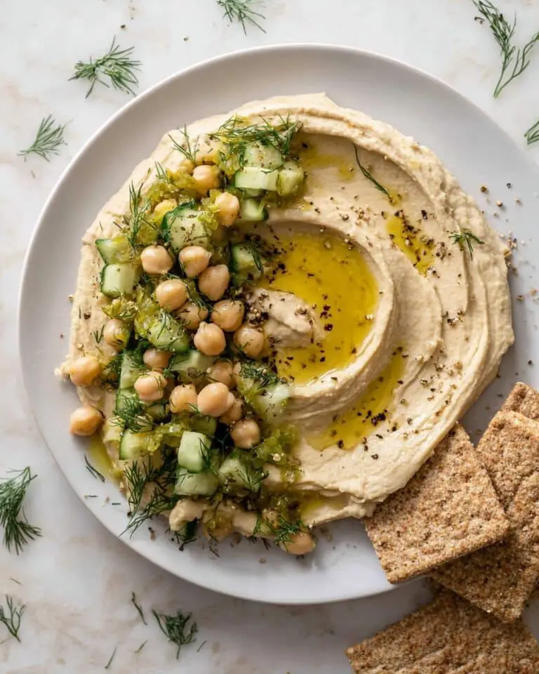 Dill Pickle Hummus Recipe
