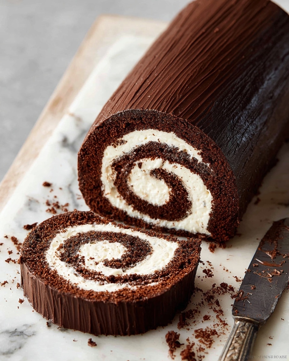 Chocolate Swiss Roll Cake Recipe