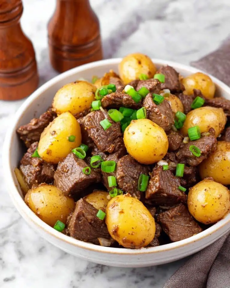 Garlic Butter Steak Bites and Potatoes Recipe