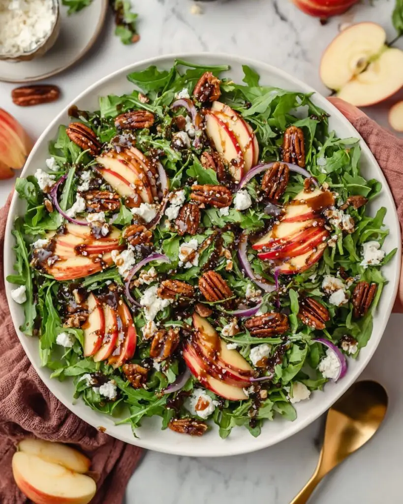 Apple Arugula Salad With Maple Pecans Recipe