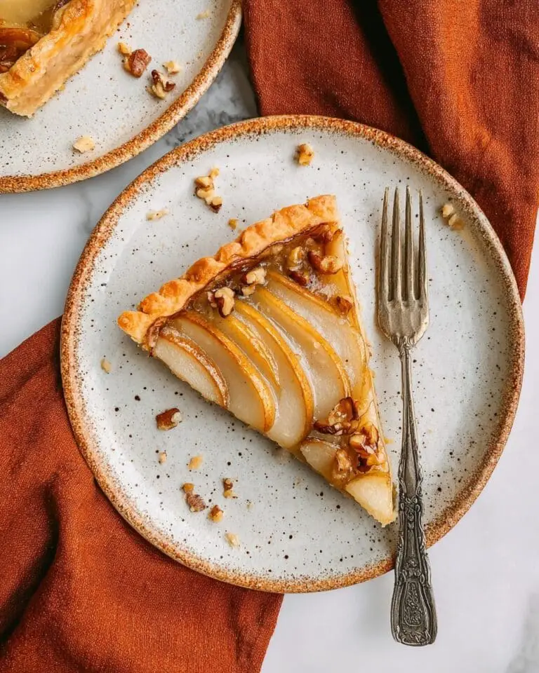 Quick and Easy Pear Tart with Puff Pastry Recipe
