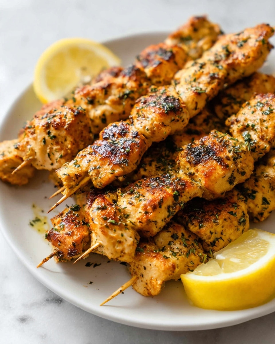 Garlic Parmesan Chicken Skewers Recipe
