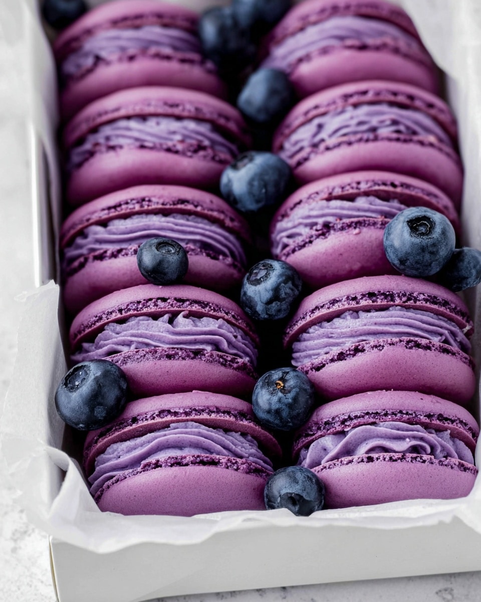 Blueberry Cheesecake Macarons Recipe
