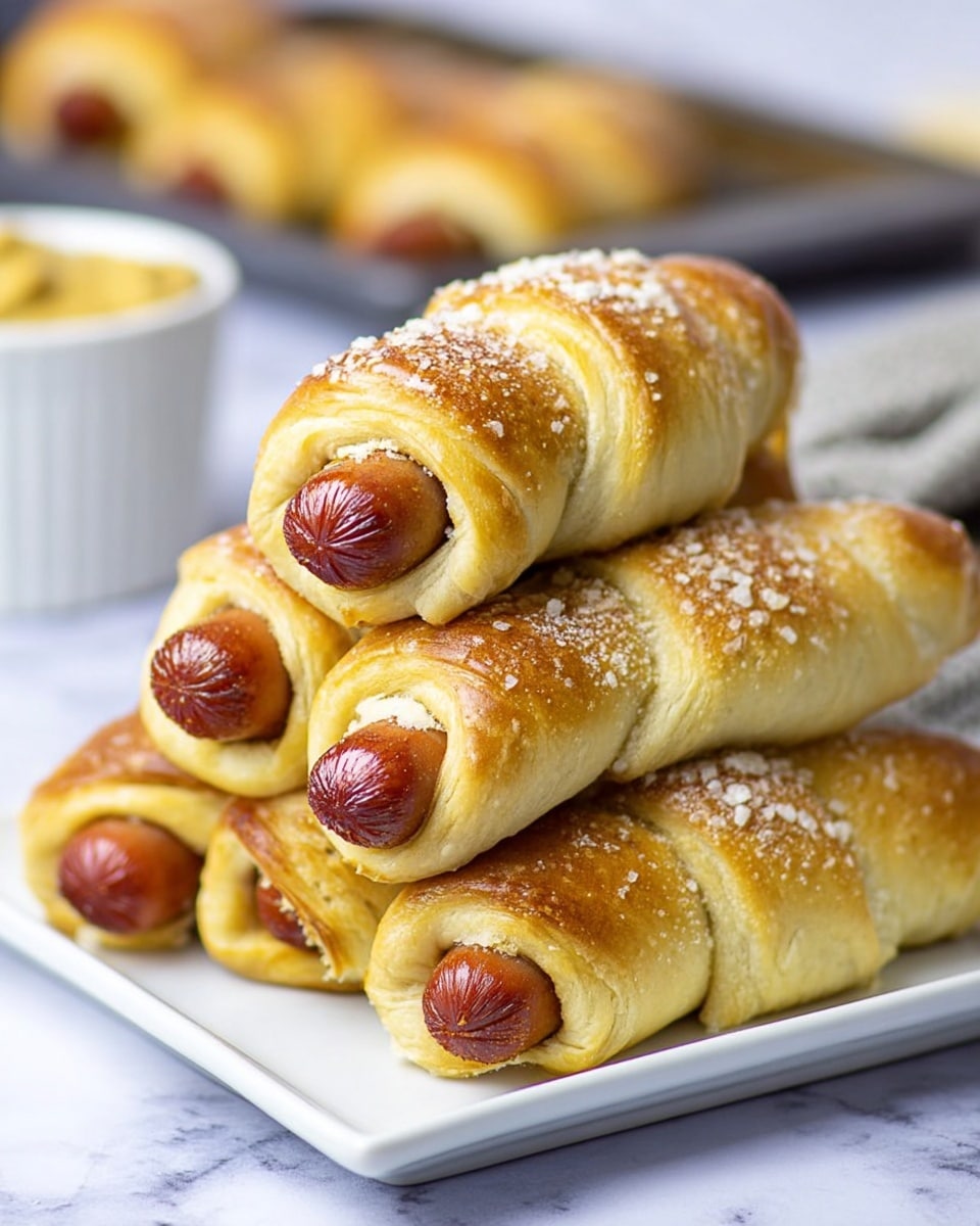 Cheddar Pretzel Hot Dogs Recipe