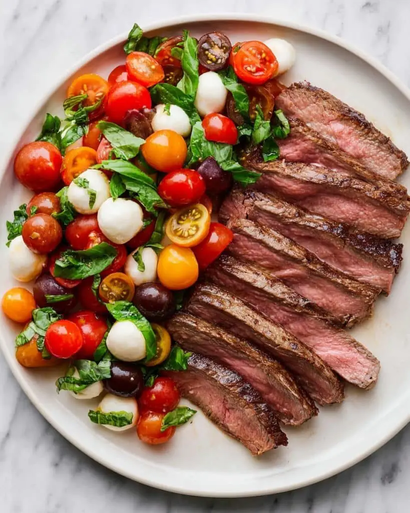 Seared Balsamic Steak Caprese Recipe