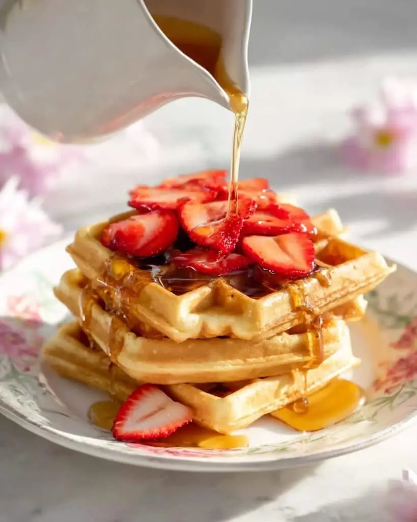Fluffy Homemade Waffle Recipe