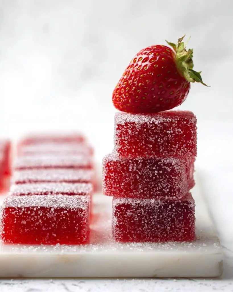 Homemade Sour Strawberry Gummies Recipe