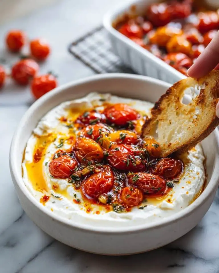 Whipped Feta Dip with Honey and Blistered Tomatoes Recipe