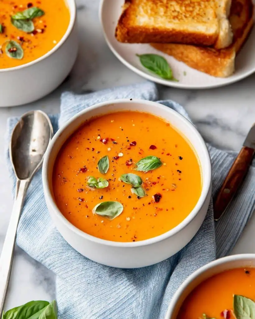 Middle-of-Winter Creamy Tomato Soup (Canned Tomatoes) Recipe