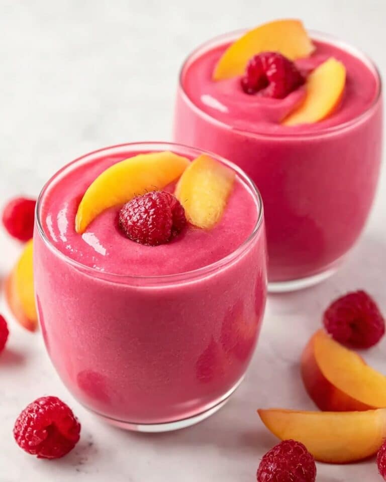 Raspberry Peach Smoothie Recipe