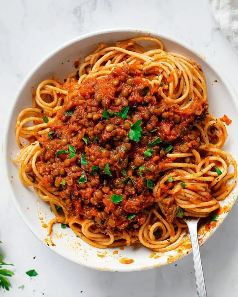 30-Minute Vegan Lentil Bolognese Recipe