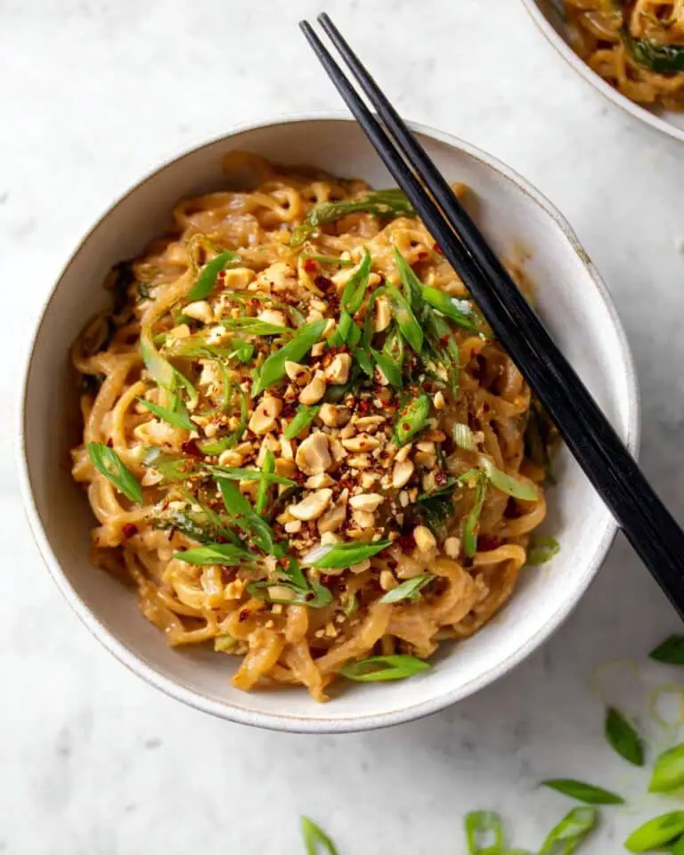 Spicy Peanut Butter Noodles Recipe
