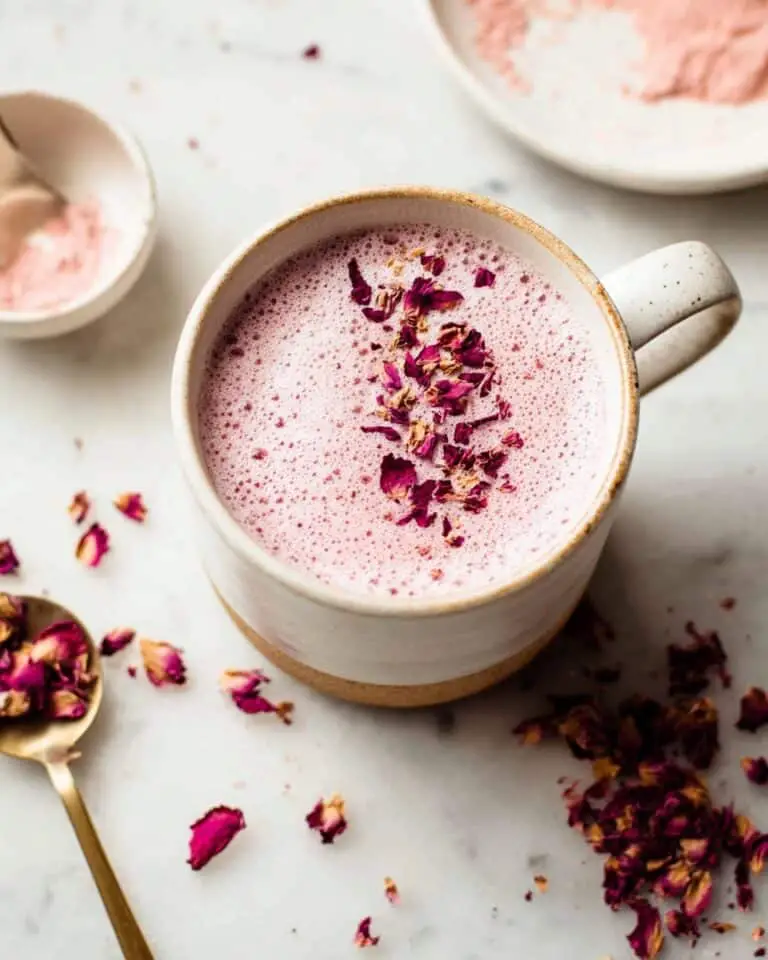Easy Rose Latte (Iced or Hot) Recipe
