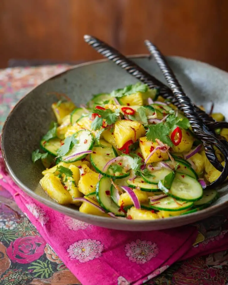 Asian Pineapple Cucumber Salad Recipe