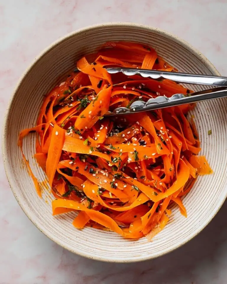 Raw Carrot Salad with Lime, Cilantro, and Sesame Seeds Recipe