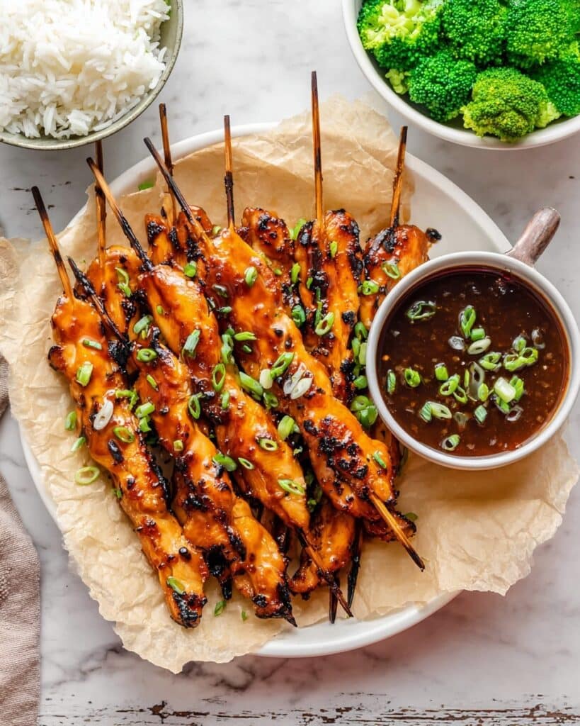 Grilled Teriyaki Chicken Skewers Recipe