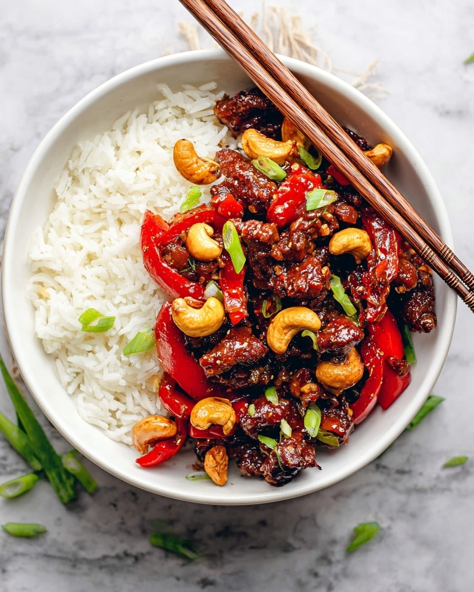 Spicy Dragon Chicken with Cashews and Stir-Fry Vegetables Recipe
