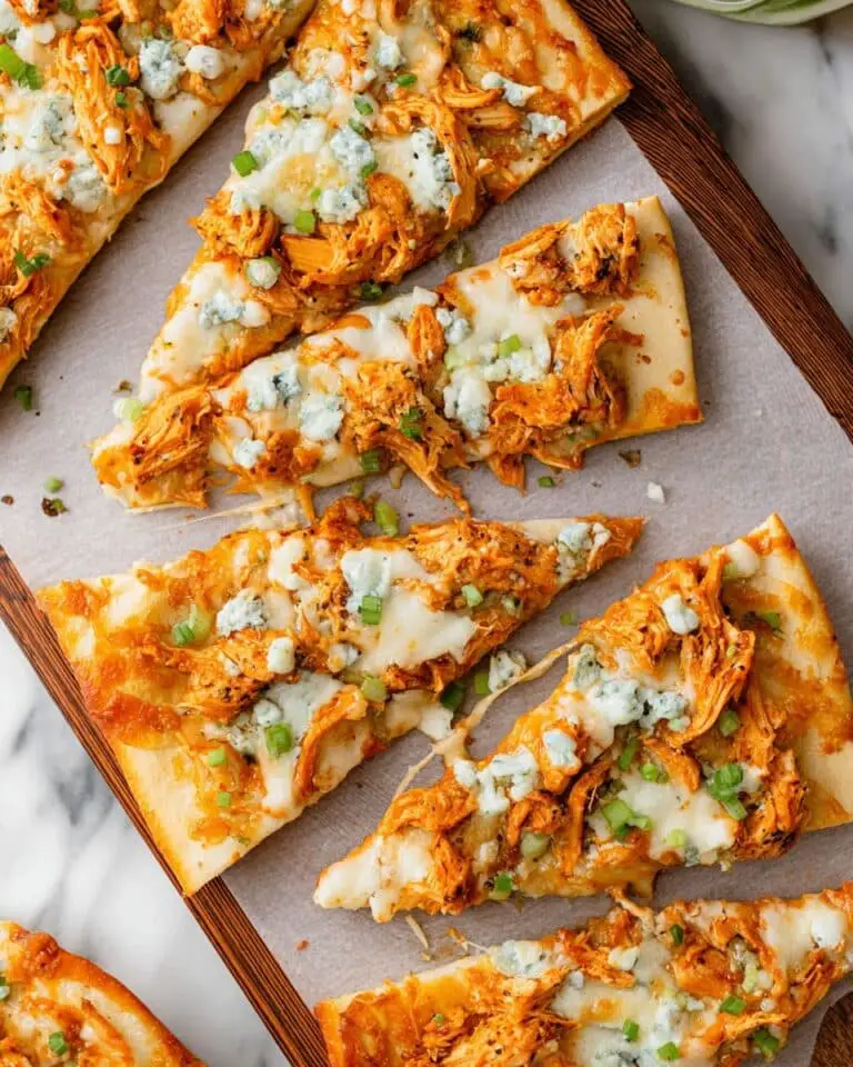 Buffalo Chicken Flatbread Pizza Recipe