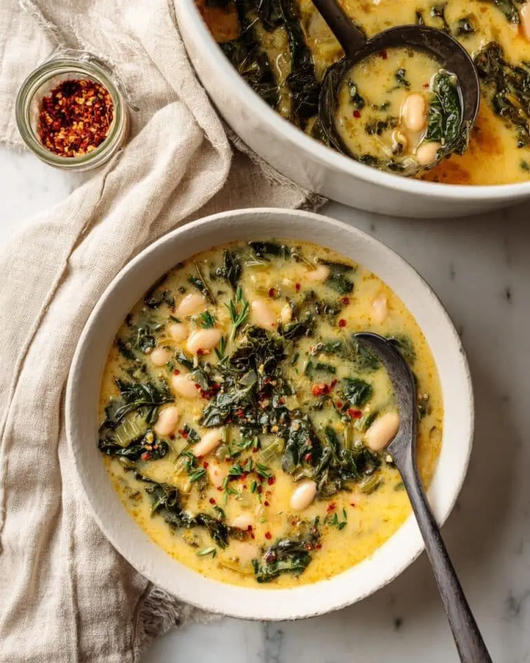 Creamy White Bean Soup with Kale Recipe