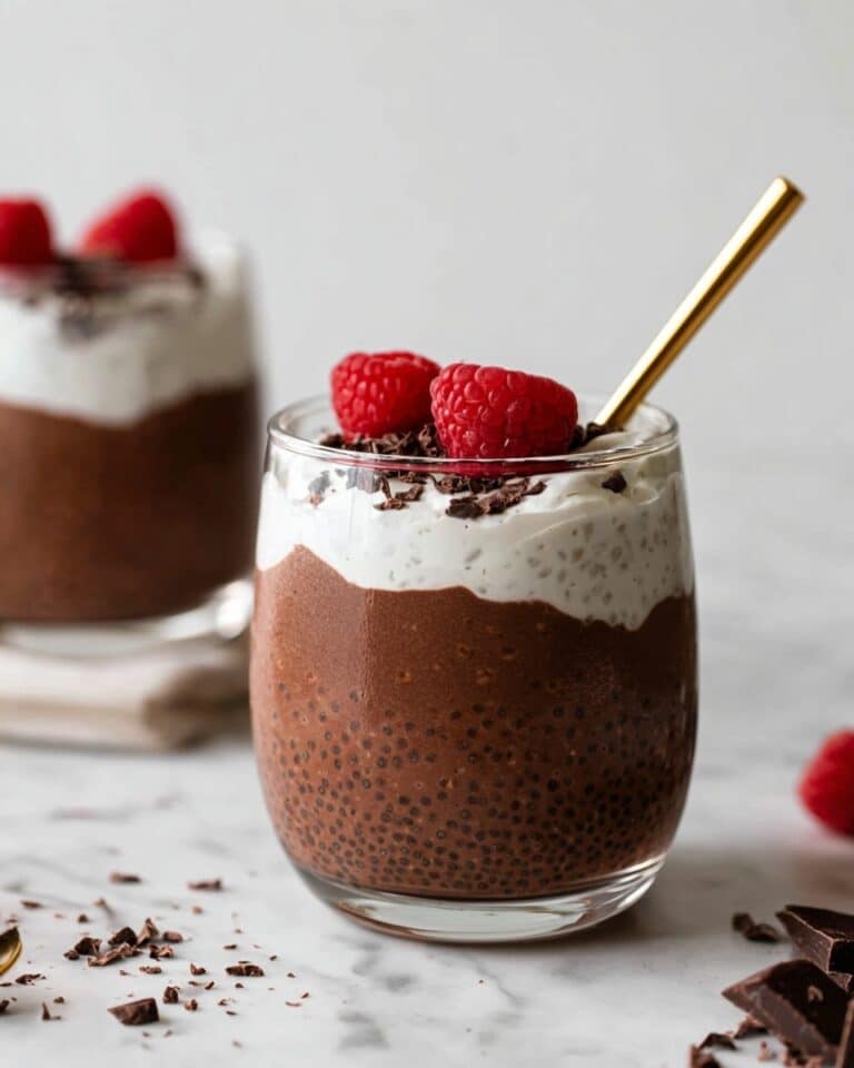 Chocolate Chia Pudding with Fresh Fruit and Granola Recipe