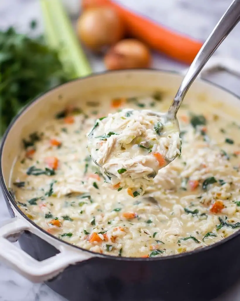 Creamy Lemon Chicken Orzo Soup Recipe
