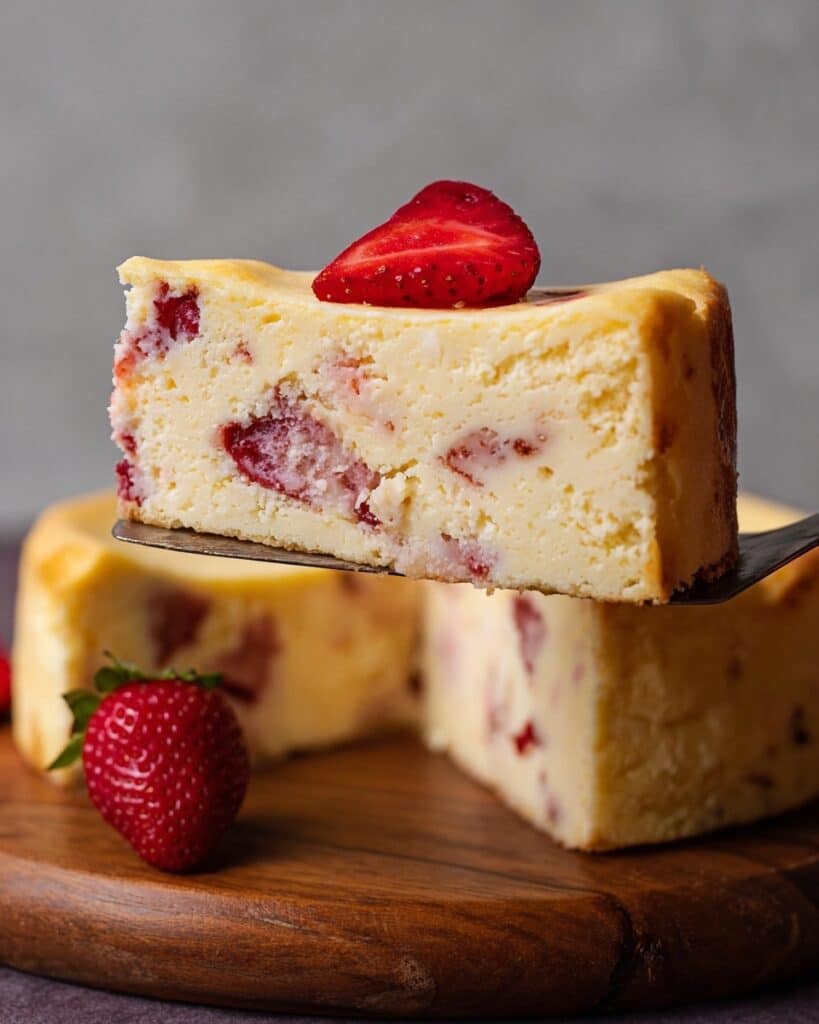 Flourless Protein Cake with Strawberries Recipe