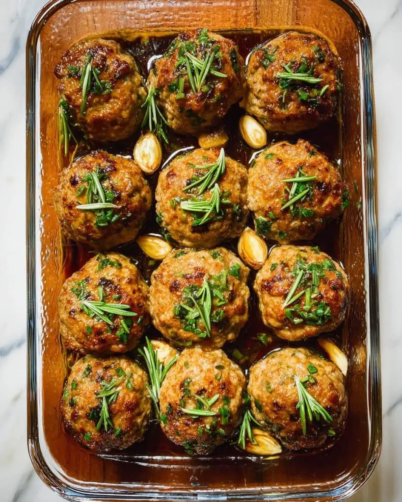 Garlic Rosemary Whole30 Chicken Meatballs Recipe