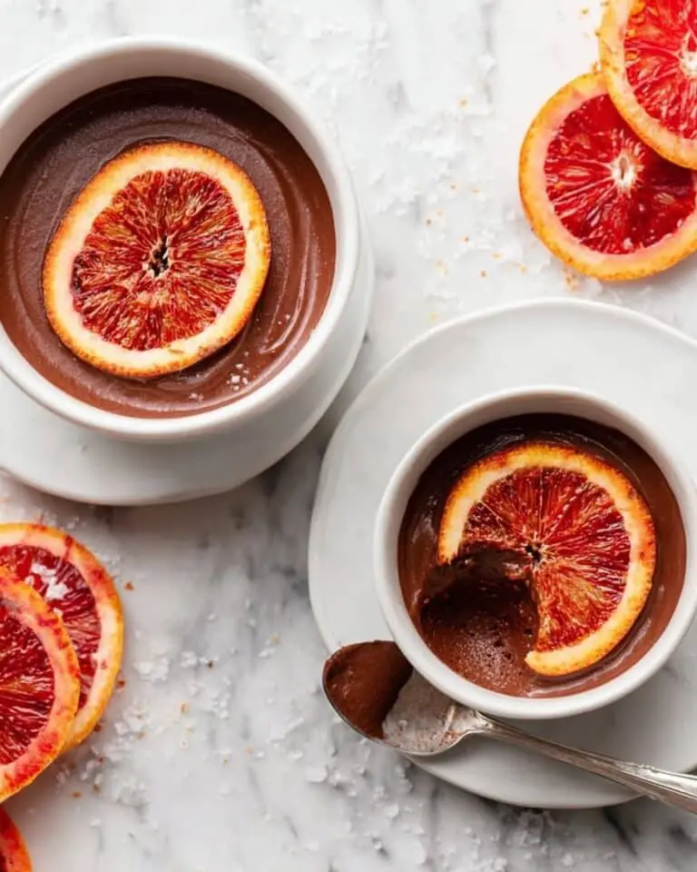 Easy Blood Orange Chocolate Pots de Creme Recipe