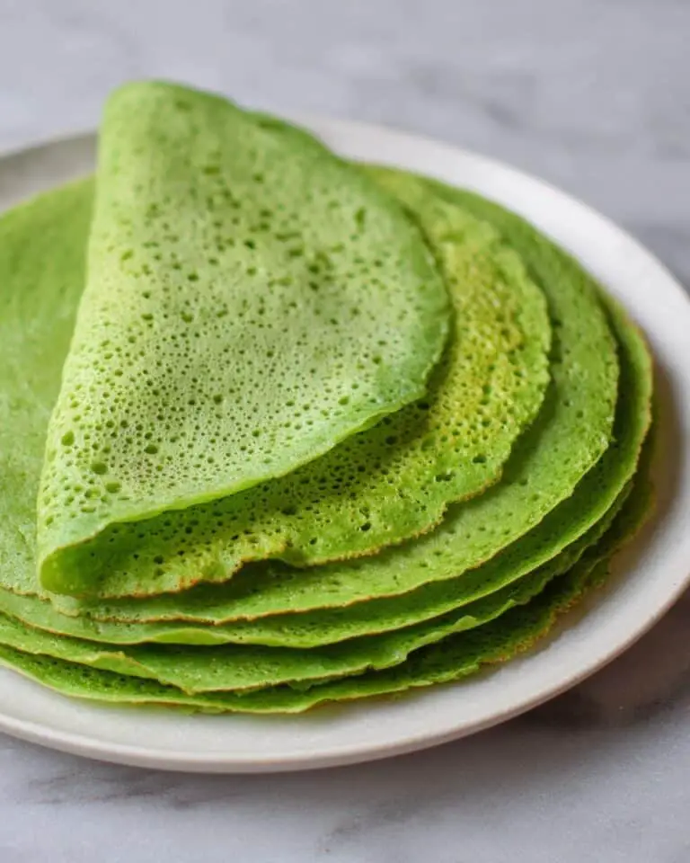 Healthy Spinach Chickpea Flour Tortillas Recipe