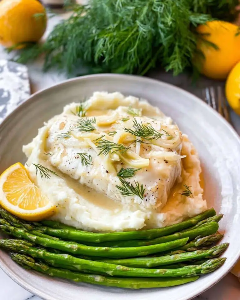 Garlic Herb Baked Halibut Recipe