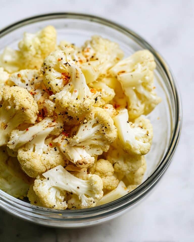 Oven Roasted Cauliflower with Tahini Sauce | Delicious & Healthy