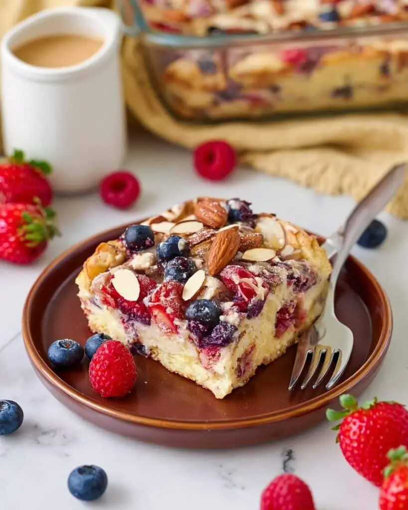 Almond Berry French Toast Casserole Recipe