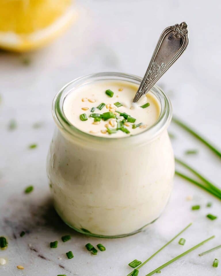 Lemon Garlic Tahini Dressing Recipe
