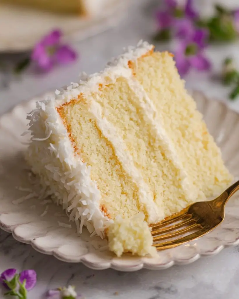 Soft, Moist and Easy Coconut Cake Recipe