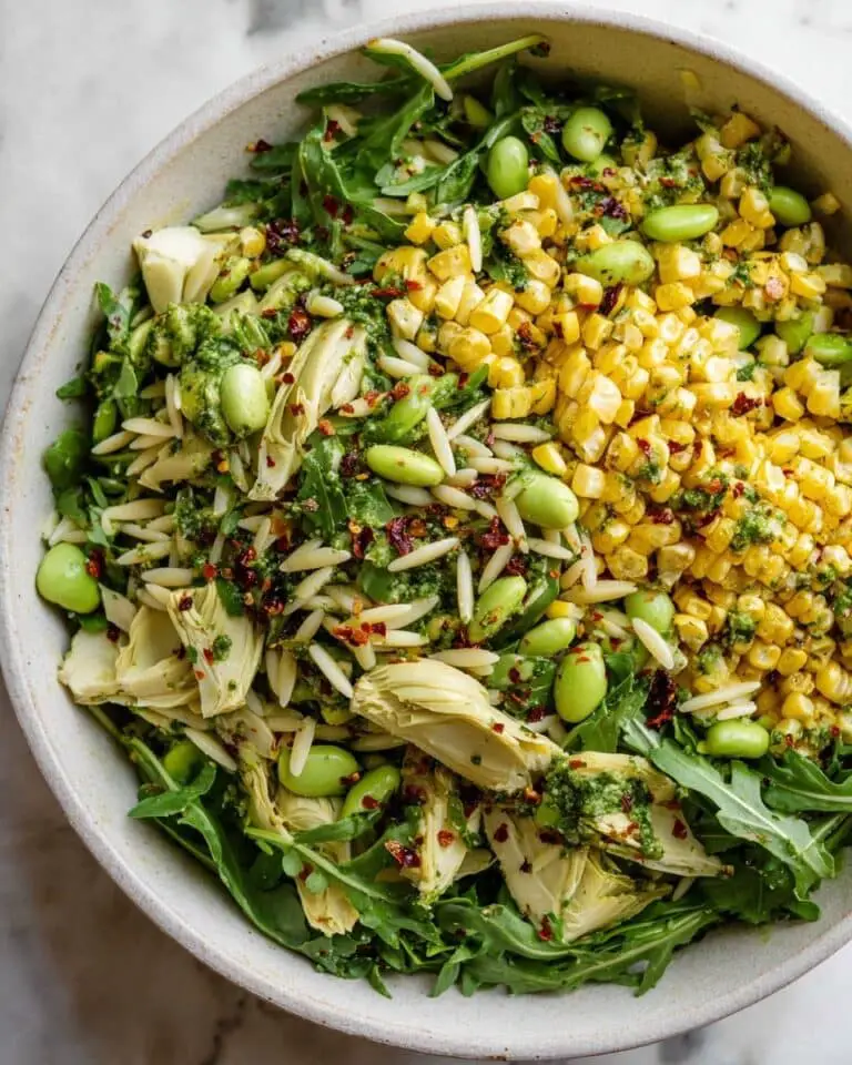 Grilled Corn Orzo Salad with Scallion Dill Dressing Recipe