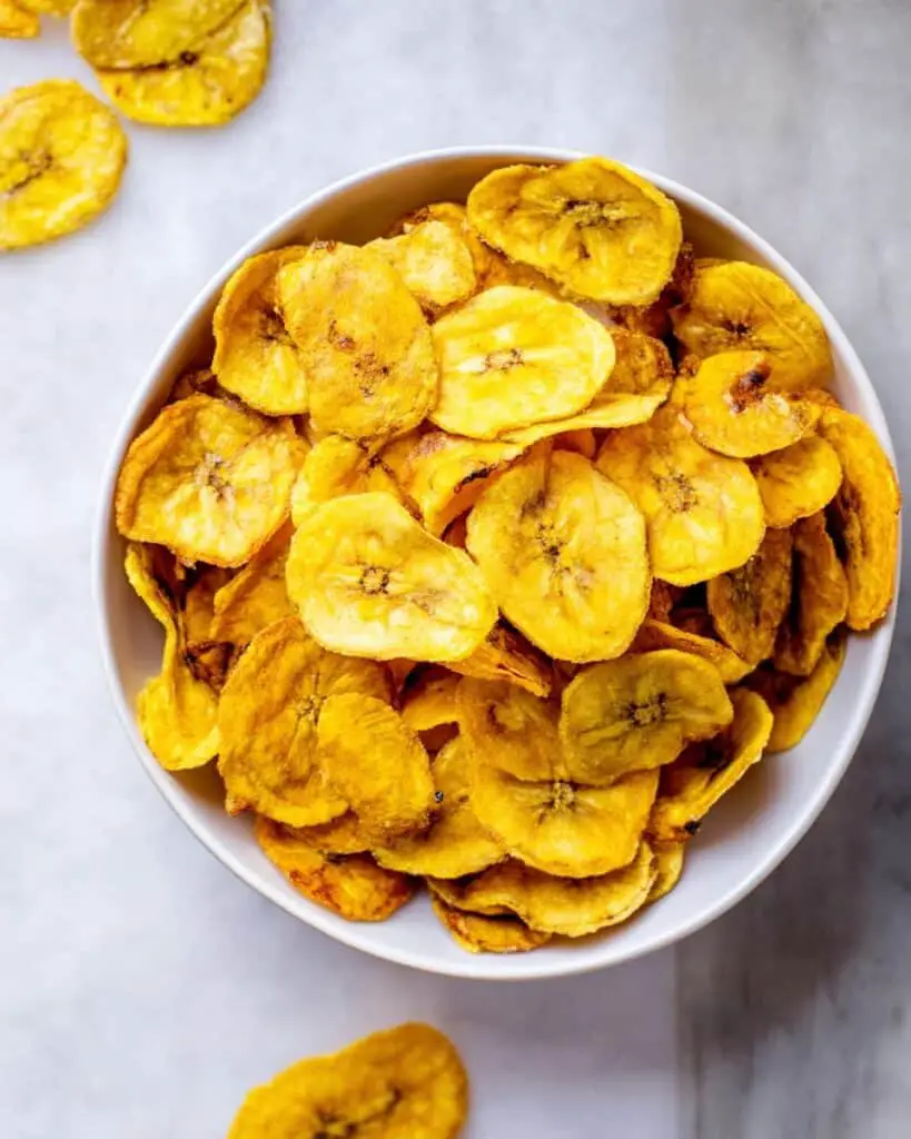 Air Fryer Kerala Plantain Chips Recipe