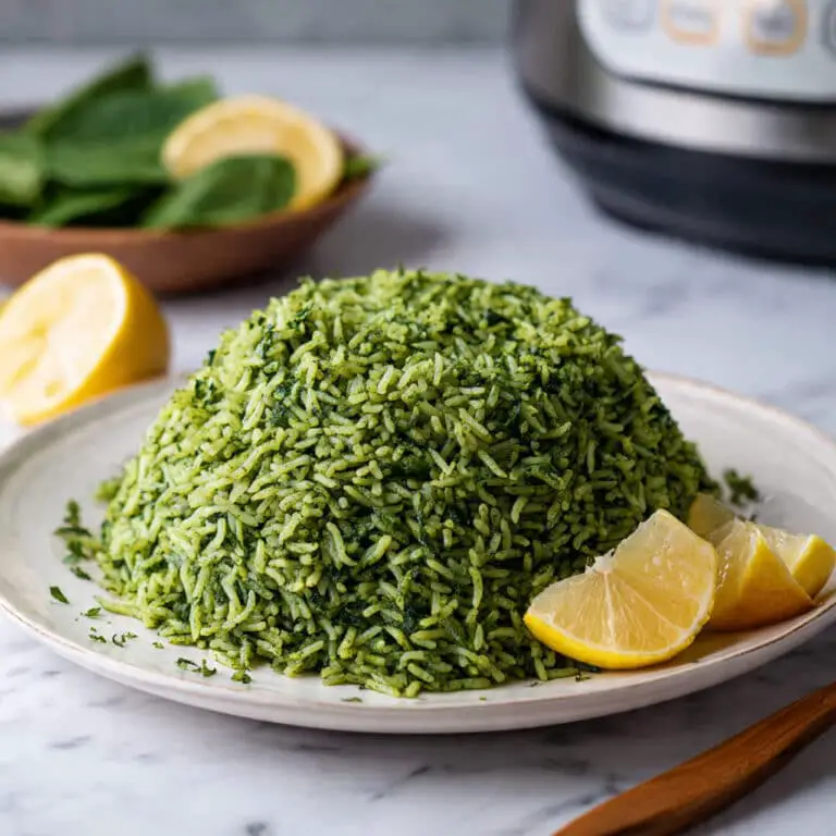 Instant Pot Spinach Rice (Palak Pulao) Recipe