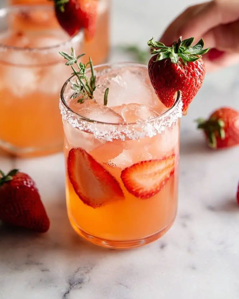 Strawberry Thyme Cocktails Recipe