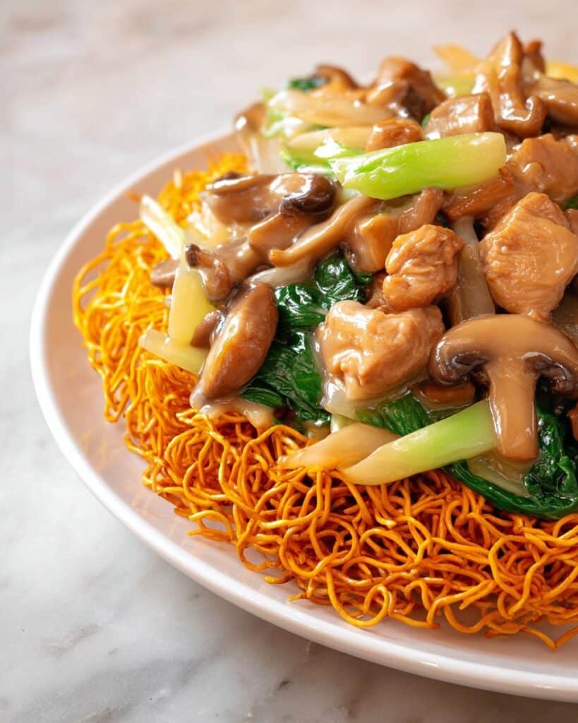 Crispy Chicken Chow Mein (Hong Kong Style) Recipe