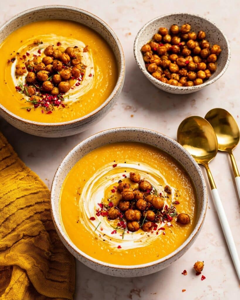 Saffron Pumpkin and Cauliflower Soup Recipe