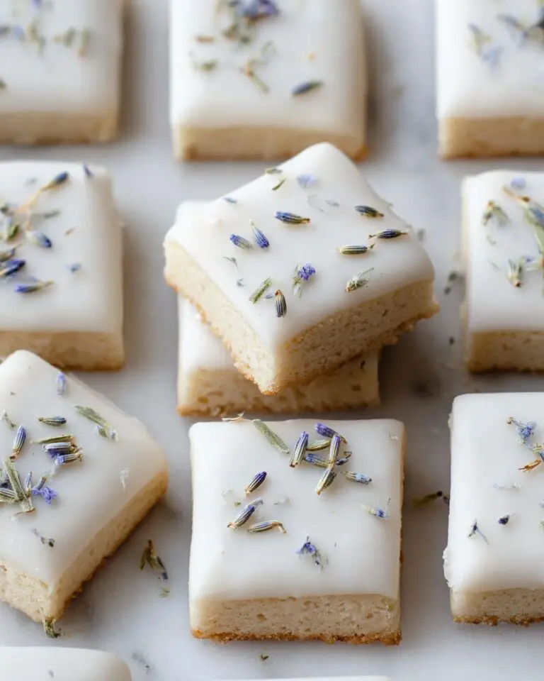 Iced Lemon Lavender Shortbread Cookies Recipe