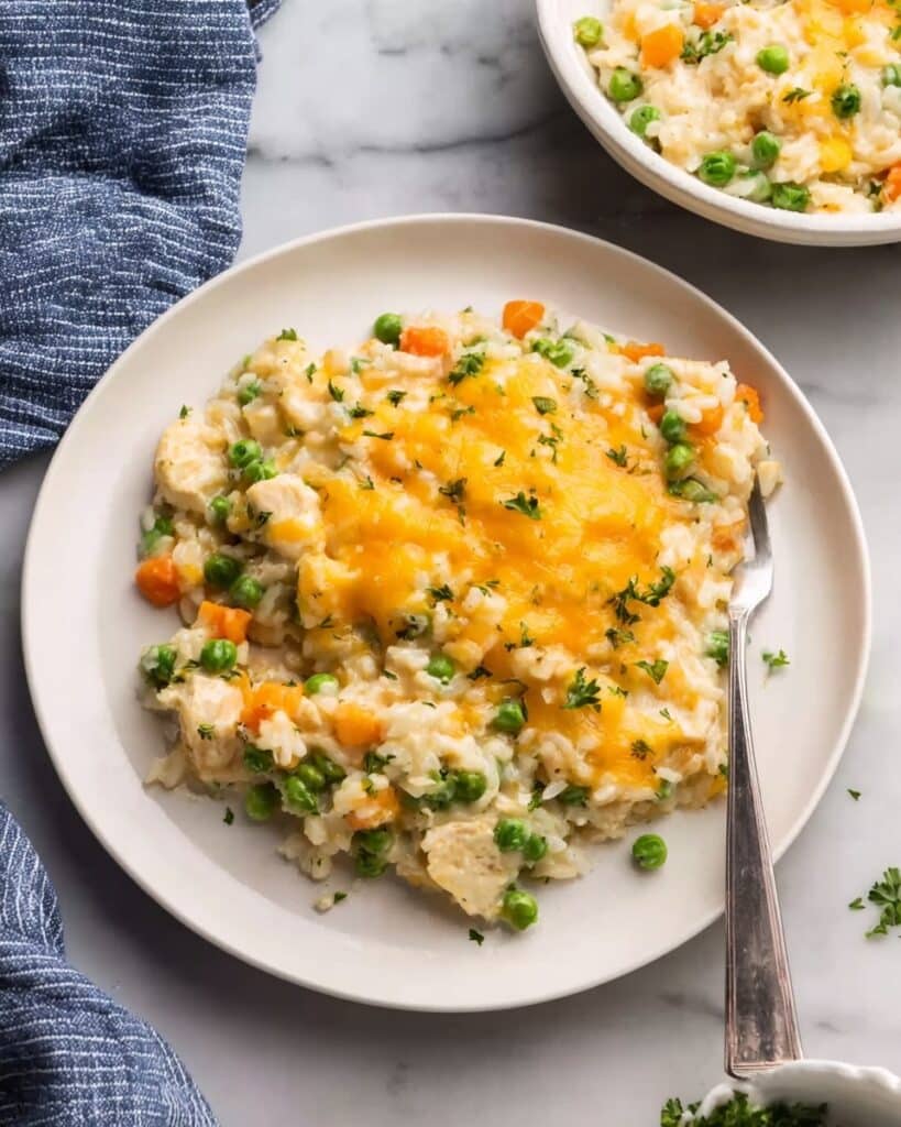 Cheesy Chicken and Rice Casserole Recipe