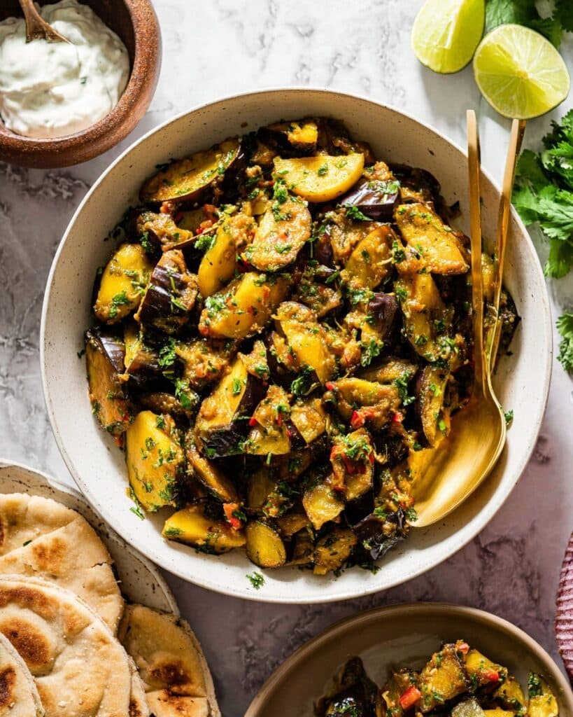 Aloo Baingan (Potato and Eggplant Curry) Recipe