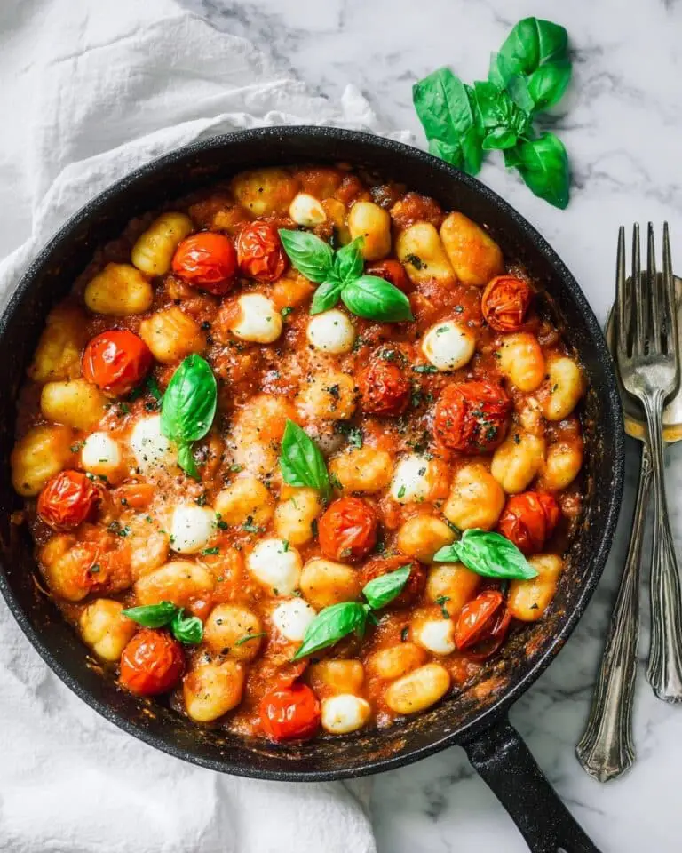 Summer Skillet Gnocchi with Burst Cherry Tomato Sauce Recipe