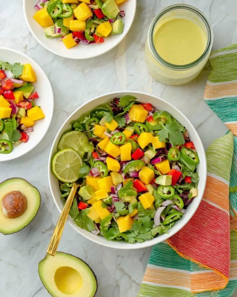 Mango Avocado Salad with Coconut Curry Dressing Recipe