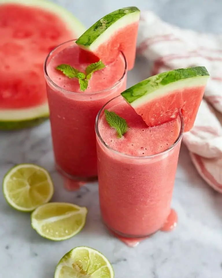 Refreshing Watermelon Strawberry Banana Smoothie Recipe