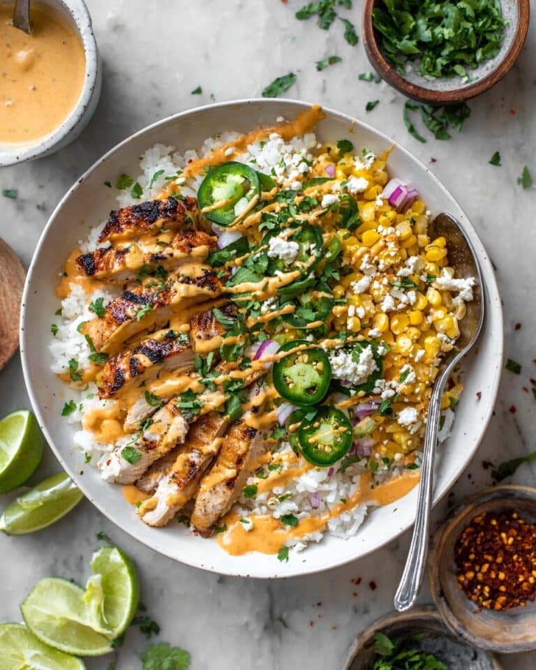 Street Corn Chicken Rice Bowls Recipe