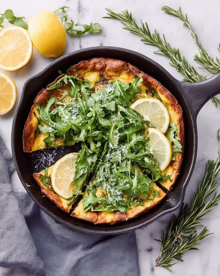 Savory Dutch Baby Pancake with Garlic, Herbs, and Parmesan Recipe