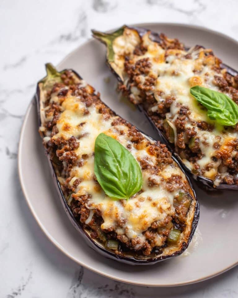 Spanish Stuffed Eggplant Recipe (Berenjenas Rellenas) Recipe