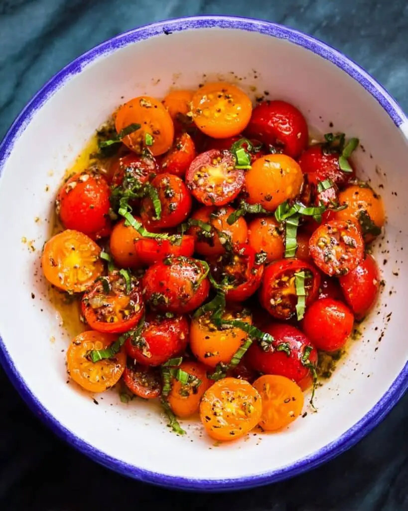 Easy Marinated Cherry Tomatoes with Balsamic Vinegar Recipe